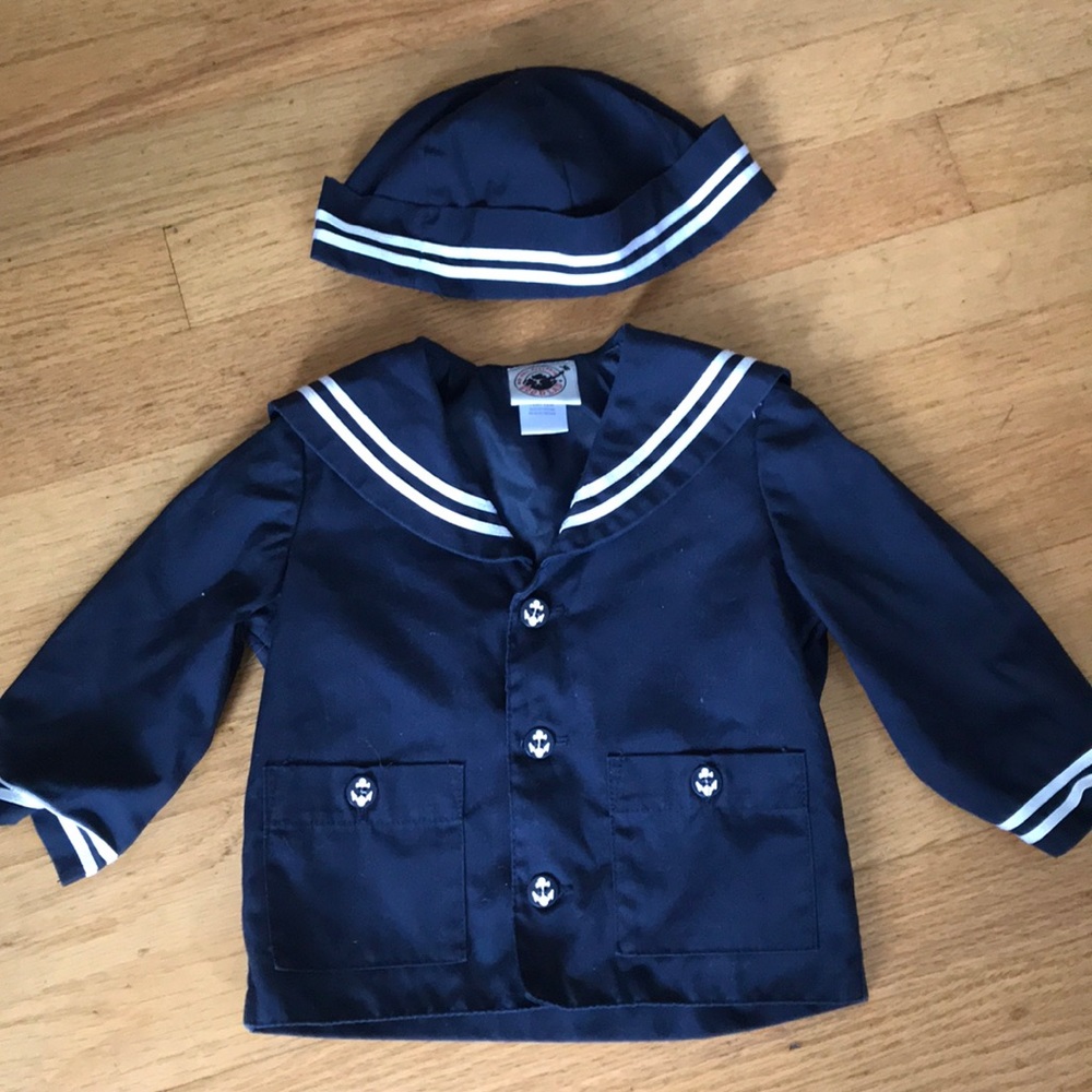 Nautical ⚓️ Navy Hat and Shirt Set/ Costume